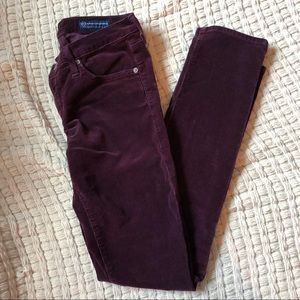 AG the Stevie Ankle in Velvet Burgundy